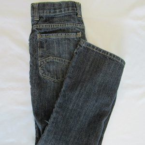 Boy's Size 16R WRANGLER Straight Leg Adjustable Jeans - Dark Blue, 5 Pocket
